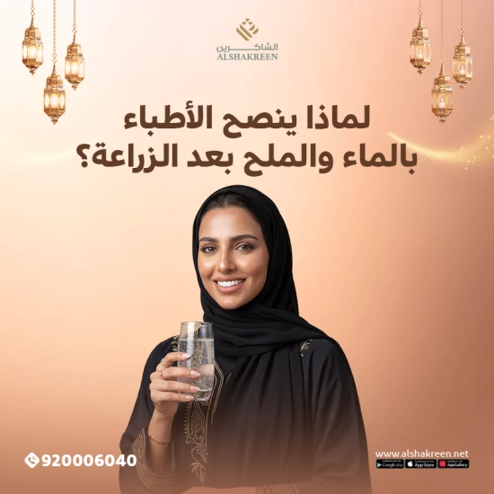 لماذا ينصح الأطباء بالماء والملح بعد الزراعة؟
