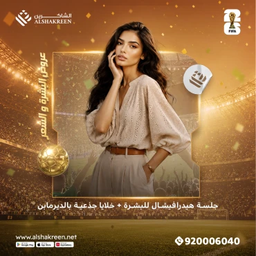 جلسة هيدرافيشال للبشرة + خلايا جذعية بالديرمابن